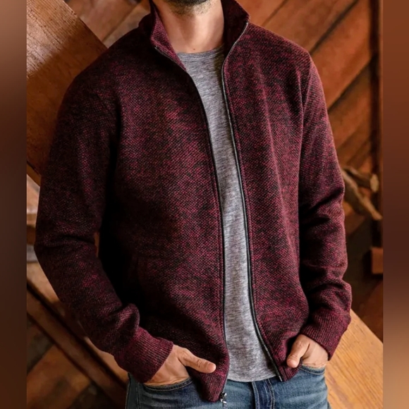 NWT Flag & Anthem Marled Red & Black Full Zip Fleece Lined Rhineland Jacket - Picture 11 of 11